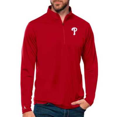 Philadelphia Phillies Antigua Compression Long Sleeve Button-Down Shirt -  Royal/White