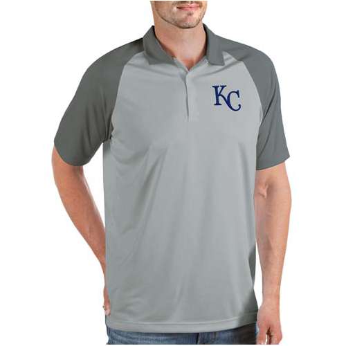 Antigua MLB Kansas City Royals Men's Victory Crew, White, Large, Cotton