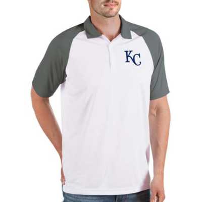 Antigua Men's Kansas City Royals 19th Hole Polo Shirt Blue, X-Large - MLB Ss/Ls/Sl/Mck Tees at Academy Sports