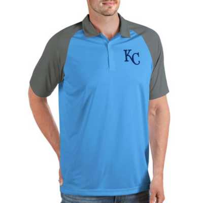 Kansas City Royals Antigua Compression Long Sleeve Button-Down Shirt -  Royal/White