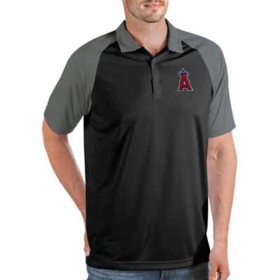 Los Angeles Lakers Antigua Par Polo - Heather Gray