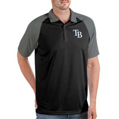 Antigua Men's Tampa Bay Rays Black Big & Tall Esteem Polo