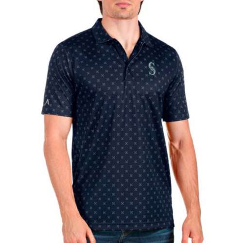 Antigua MLB Houston Astros Spark Short-Sleeve Polo Shirt