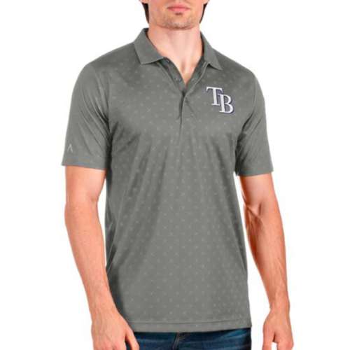 Tampa Bay Rays Nike Home Plate Striped Polo - Navy/Gray
