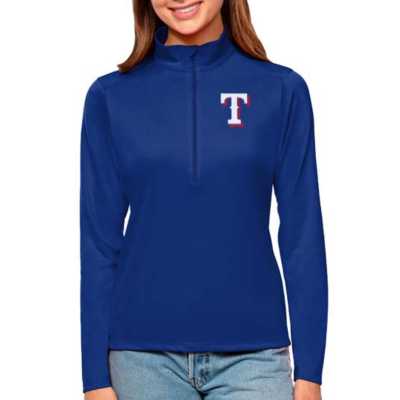 Texas Rangers Antigua Compression Long Sleeve Button-Down Shirt -  Black/White