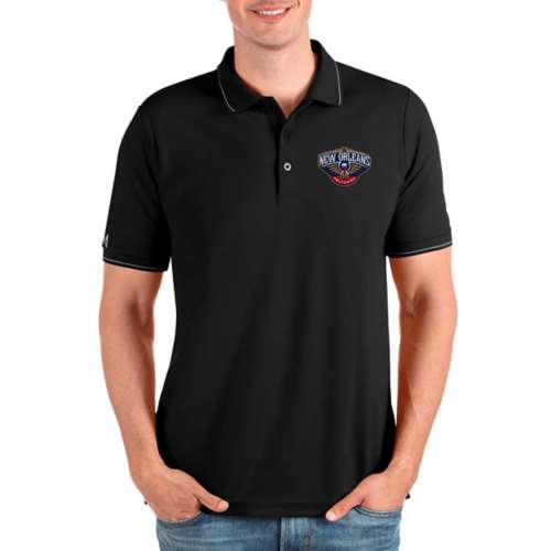 Men's Antigua White/Navy New Orleans Pelicans Answer Polo