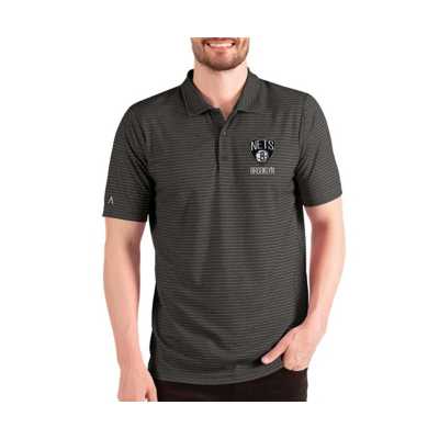 Men's Antigua Heathered Black/Silver Chicago White Sox Esteem Polo