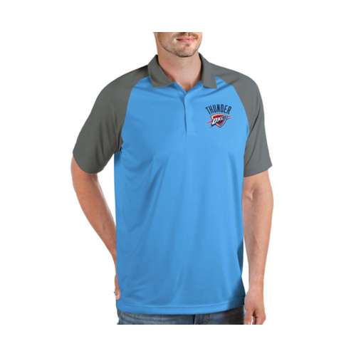 Men's Tennessee Titans Antigua Light Blue/Steel Nova Polo