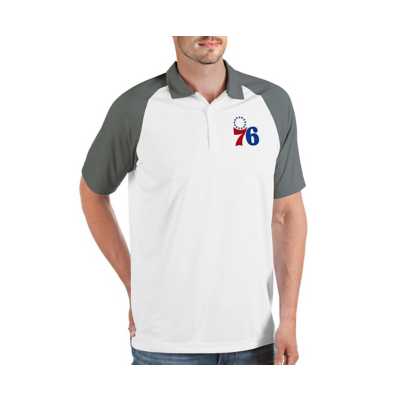 Philadelphia 76ers Golf Shirt XL Polo Antigua Blue NBA Basketball NWT