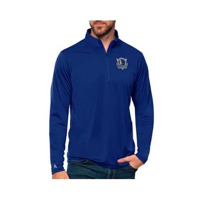 Antigua Dallas Mavericks Mens Blue Tempo Long Sleeve 1/4 Zip