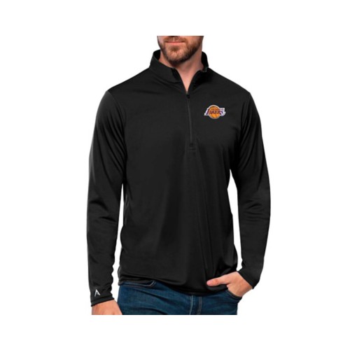 Antigua Los Angeles Lakers Brushed Metallic Tribute Long Sleeve 1/4 Zip - Primary Image
