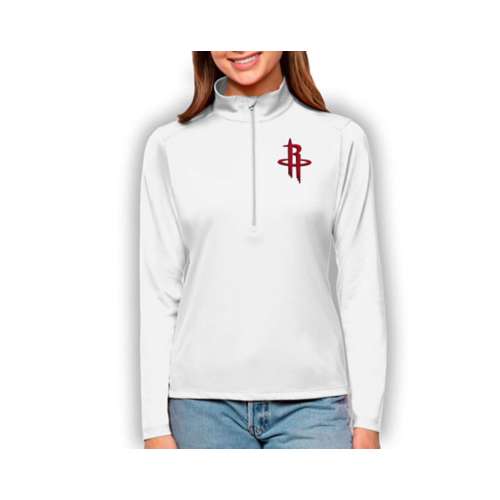 Antigua Women's Houston Rockets Tribute Long Sleeve 1/4 Zip