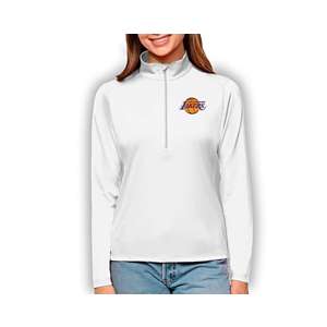 Tampa Bay Lightning Antigua Women's Flier Bunker Pullover Sweatshirt - Navy/ White