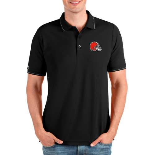 Antigua NFL Cleveland Browns Men's par Polo, White, 3XL