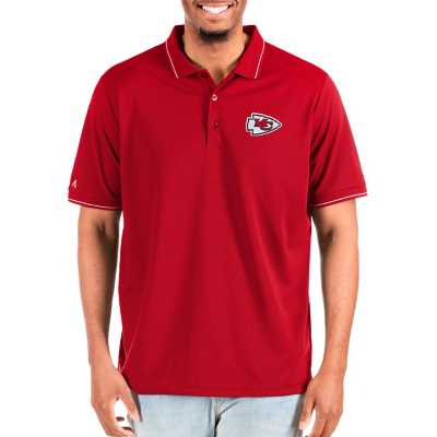 Men's Antigua Red Kansas City Chiefs Big & Tall Affluent Polo