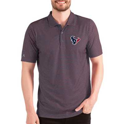 Men's Antigua Heathered Navy/Red Atlanta Braves Esteem Polo 