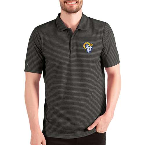 Men's Navy/White Los Angeles Rams Ugly Sweater Knit Polo