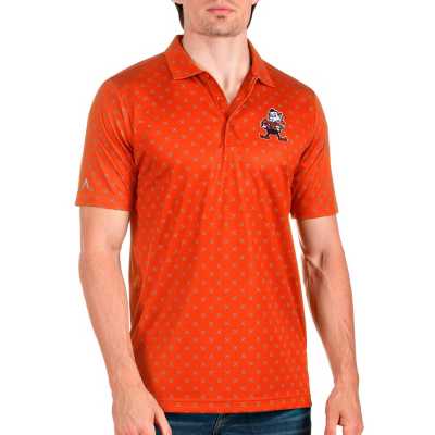 Antigua NFL Cleveland Browns Men's par Polo, White, 3XL