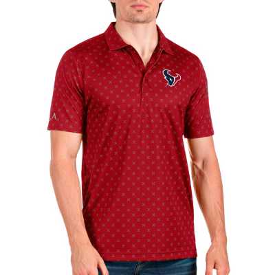 Antigua NFL Houston Texans Men's par Polo, White, 2XL