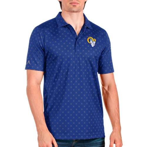 Los Angeles Rams NFL Mens Cotton Stripe Polo Shirt