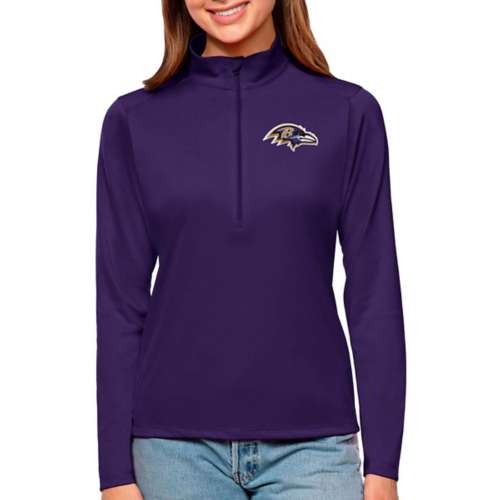 Antigua Women's Baltimore Ravens Tribute Long Sleeve 1/4 Zip