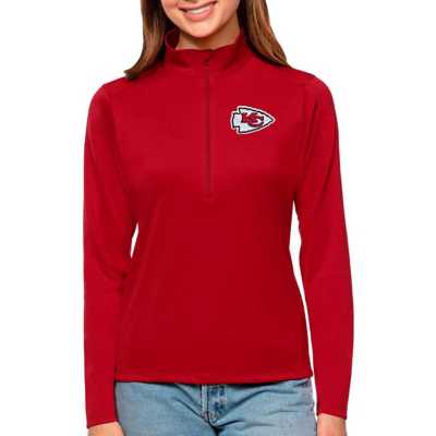 Women's Antigua Red/White Kansas City Chiefs Play Long Sleeve T-Shirt