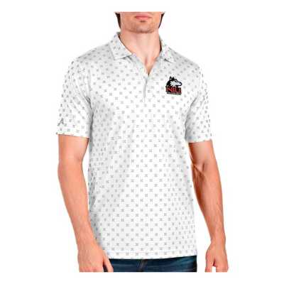 Chicago Bulls Logo NBA Antigua Black w/white Polo Golf shirt Men's