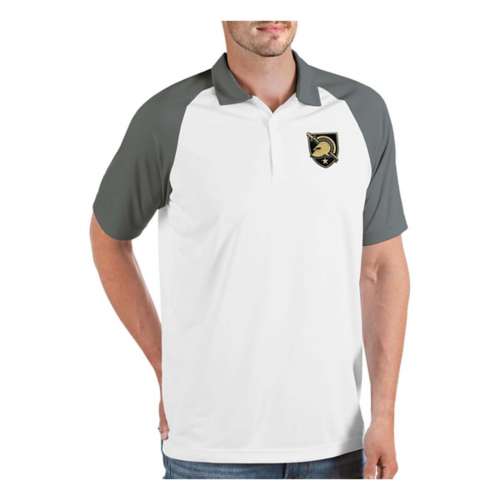 Men's Antigua Black/Gray New Orleans Saints Metallic Logo Nova Polo Size: Extra Large