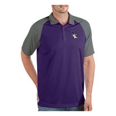 Antigua Men's Baltimore Ravens Balance Purple Polo