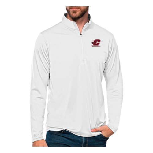 Antigua Central Michigan Chippewas Tribute Long Sleeve 1/4 Zip