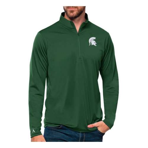 Antigua Michigan State Spartans Tribute Long Sleeve 1/4 Zip
