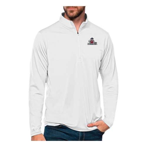Antigua New Mexico State Aggies Tribute Long Sleeve 1/4 Zip