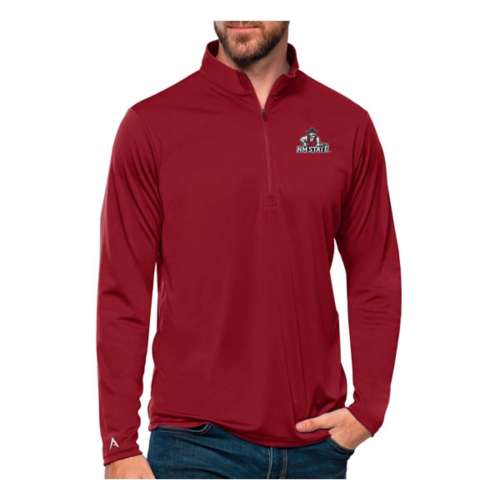 Antigua New Mexico State Aggies Tribute Long Sleeve 1/4 Zip