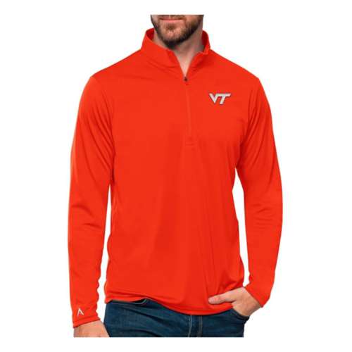 Antigua Virginia Tech Hokies Tribute Long Sleeve 1/4 Zip