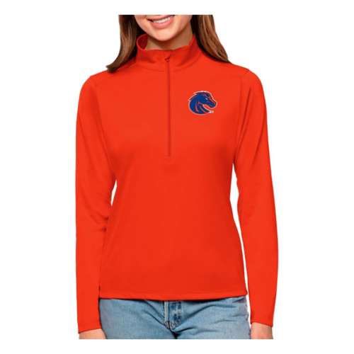 Denver Broncos Antigua Action Quarter-Zip Pullover Sweatshirt