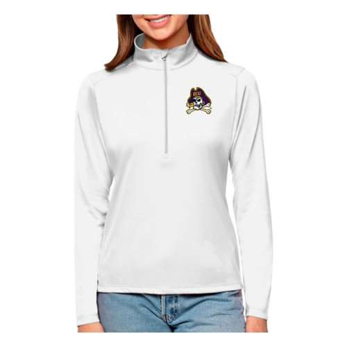 Antigua Women's East Carolina Pirates Tribute Long Sleeve 1/4 Zip