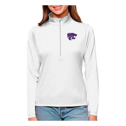 Baltimore Ravens Antigua Women's Throwback Logo Tribute Half-Zip Pullover  Top - Black in 2023