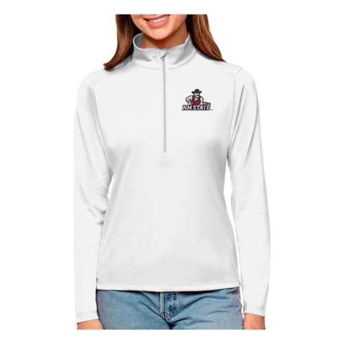 Antigua Women's New Mexico State Aggies Tribute Long Sleeve 1/4 Zip