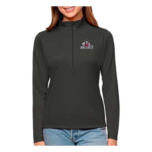 Antigua Women's New Mexico State Aggies Tribute Long Sleeve 1/4 Zip