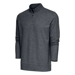 Men's Antigua Black/White New York Giants Compression Tri-Blend Long Sleeve Button-Down Shirt Size: Small