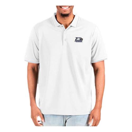 Antigua Georgia Southern Eagles Affluent Relaxed Fit Short Sleeve Polo With Center Back Red Polo