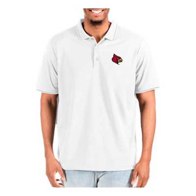 Louisville Cardinals Antigua Affluent Big & Tall Polo - Black