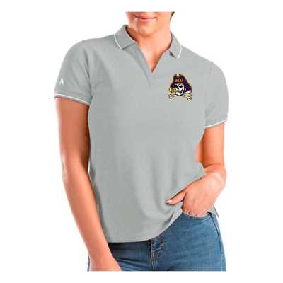 Women's Antigua Heather Black Vancouver Canucks Logo Action