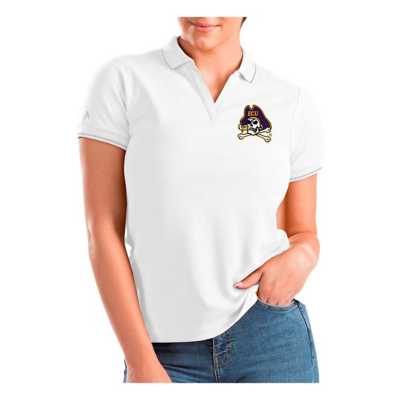 Las Vegas Raiders Antigua Team Logo Throwback Affluent Polo - Heather Gray