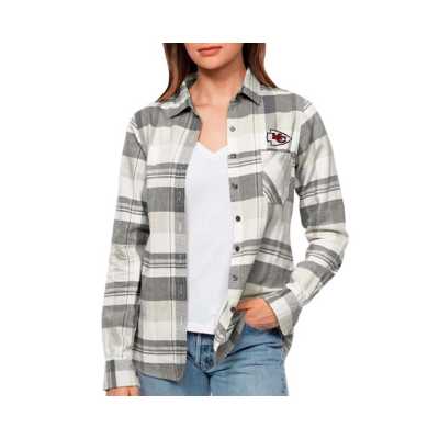 Kansas City Chiefs Logo Checkered Flannel Kansas City Chiefs