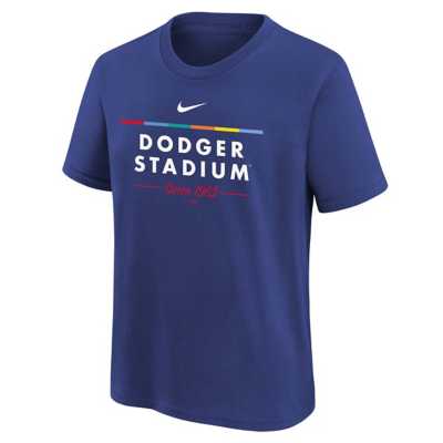 LA Dodgers - Dodger Stadium (White) Team Colors T-shirt