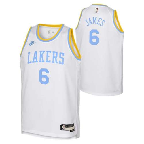 Nike Kids' Los Angeles Lakers LeBron James #6 Hardwood Classic Jersey