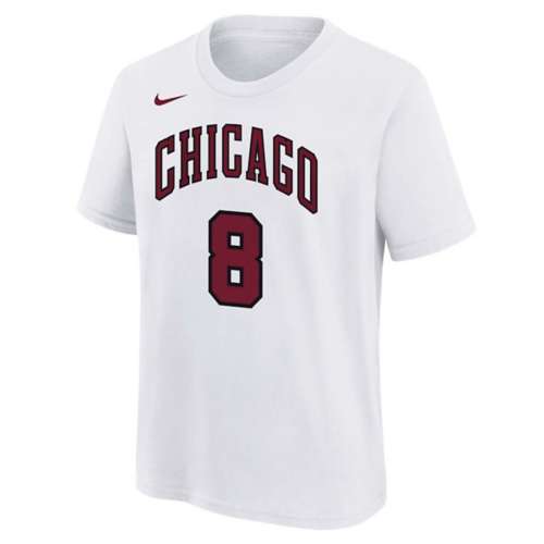 Red Nike NBA Chicago Bulls Lavine #8 T-Shirt Junior