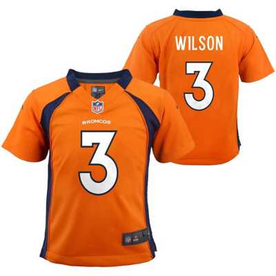 Infant Nike Russell Wilson Orange Denver Broncos Game Jersey