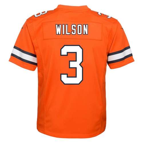 Orange Nike NFL Denver Broncos Wilson #3 Jersey